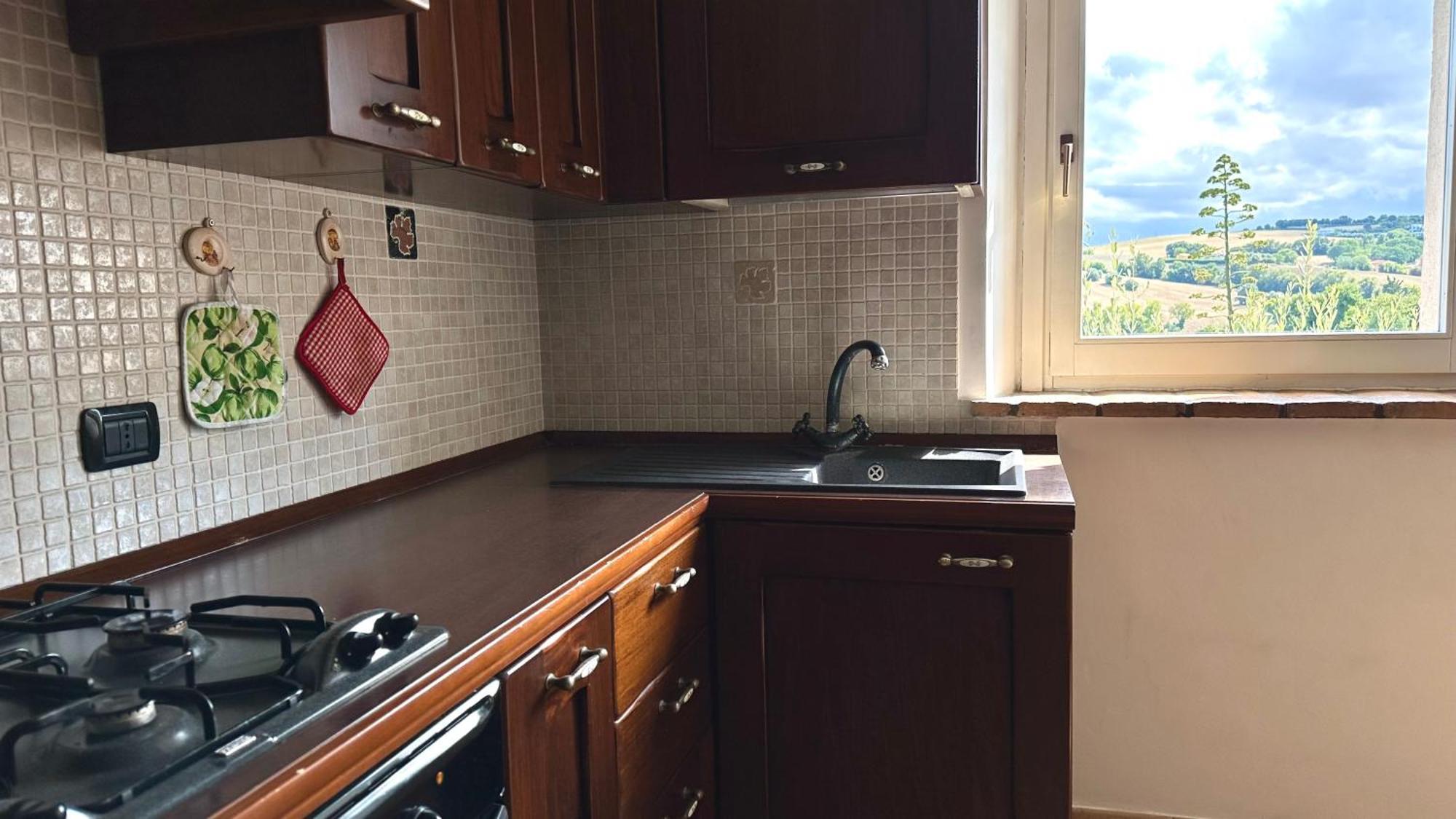 S214 - Sirolo, Trilocale Con Giardino In Zona Tranquilla Apartment ภายนอก รูปภาพ